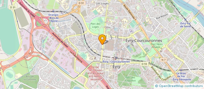 localisation de l'entreprise SYND.COPR. 96 RUE PHILIPPE DE   GIRARD 7  EVRY-COURCOURONNES