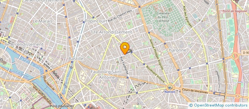 localisation de l'entreprise SYND COPR 97 RUE DE CHARONNE  PARIS