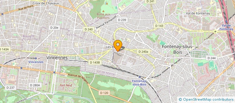 localisation de l'entreprise SYND COPR 98 R PASTEUR à FONTENAY-SOUS-BOIS