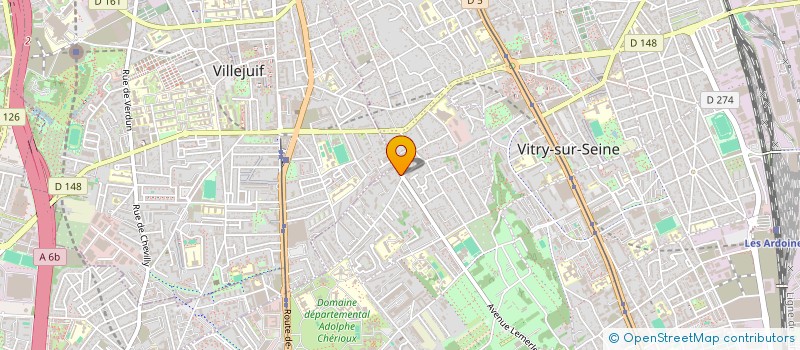 localisation de l'entreprise SYND.COPR. 99 101 AV DU COLONEL FABIEN 9  VITRY-SUR-SEINE