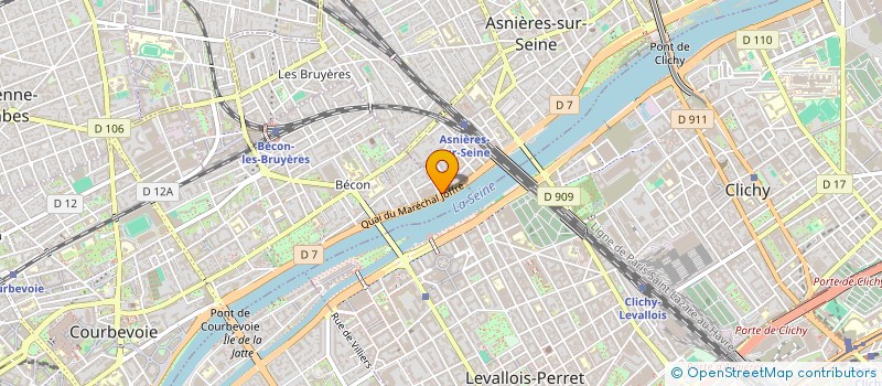 localisation de l'entreprise SYND COPR 99-104QUAI DU MARECHAL JOFFRE à COURBEVOIE
