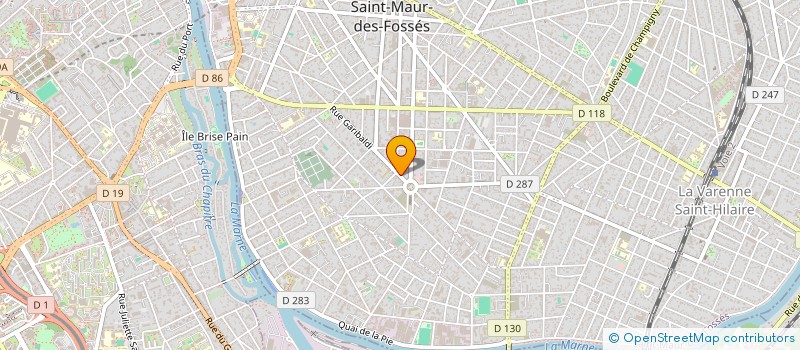 localisation de l'entreprise SYND.COPR. 99 T RUE GARIBALDI à SAINT-MAUR-DES-FOSSES