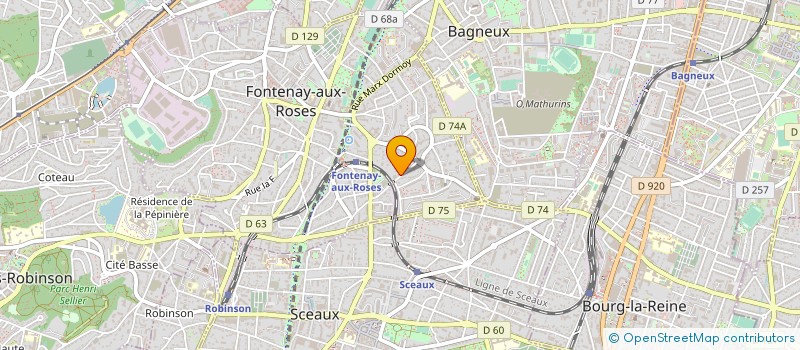 localisation de l'entreprise SYND.COPR. 9B RUE DES POTTIERS  FONTENAY à FONTENAY-AUX-ROSES