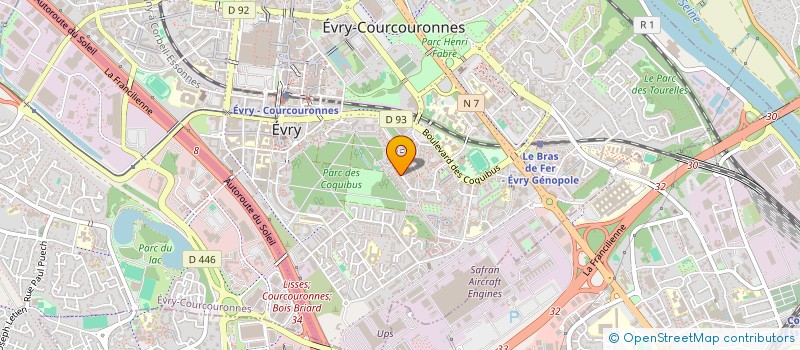 localisation de l'entreprise SYND.COPR. ALLEE DU PARC 51 RUE HENRI RO  EVRY-COURCOURONNES