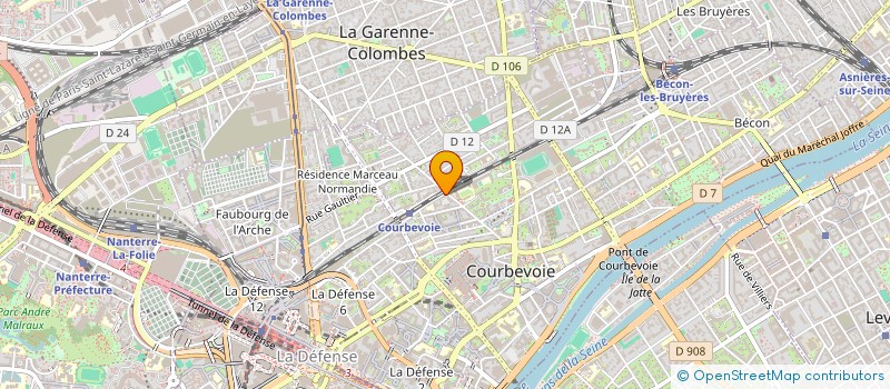 localisation de l'entreprise SYND.COPR. AVE DU CHATEAU 92 NEUILLY à COURBEVOIE