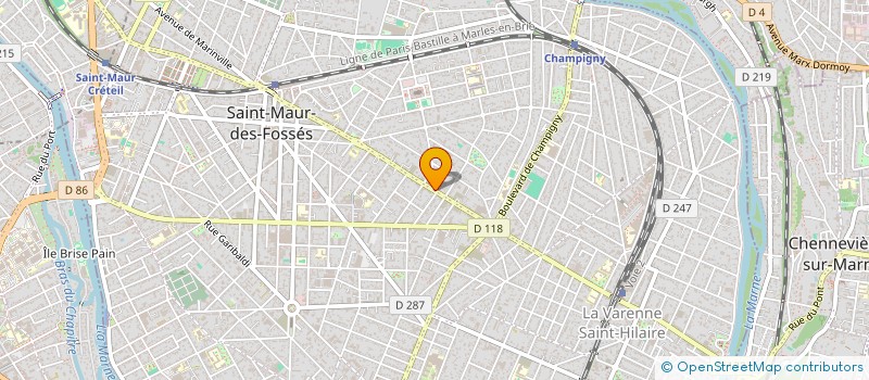 localisation de l'entreprise SYND.COPR. BAT 123 AV. DE LA    VILETTE à SAINT-MAUR-DES-FOSSES