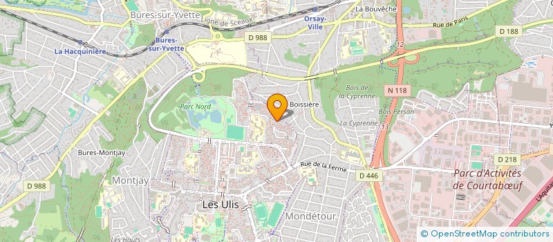 localisation de l'entreprise SYND.COPR. BAT 16 A 26 BOIS DU  ROI 91 O  LES ULIS
