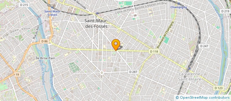 localisation de l'entreprise SYND.COPR. BD DE CRETEIL à SAINT-MAUR-DES-FOSSES