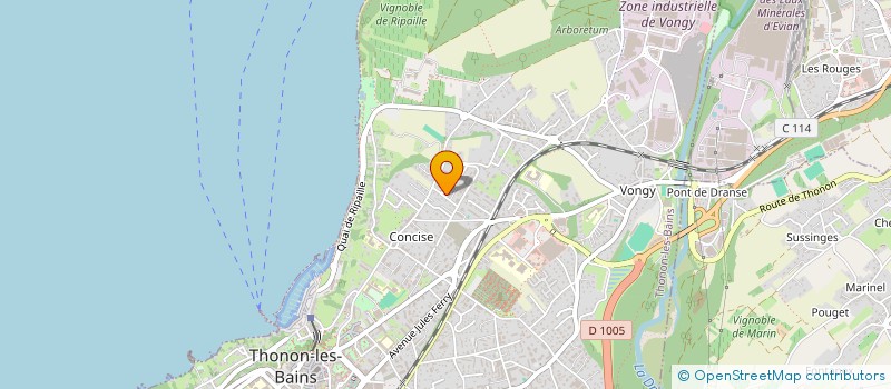 localisation de l'entreprise SYND COPR BOREE à THONON-LES-BAINS