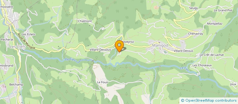 localisation de l'entreprise SYND COPR BROCELIANDE  THONES