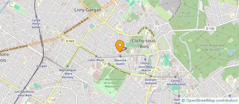 localisation de l'entreprise SYND COPR CHEM DES POSTES RES PAMA 93 à CLICHY-SOUS-BOIS