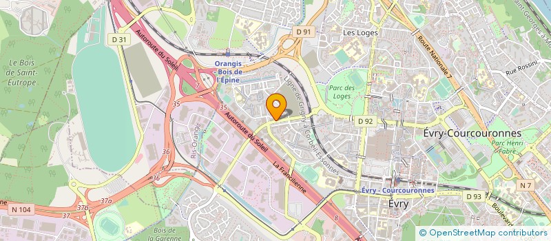 localisation de l'entreprise SYND.COPR. CITE PASTEUR AV      PASTEUR  EVRY-COURCOURONNES