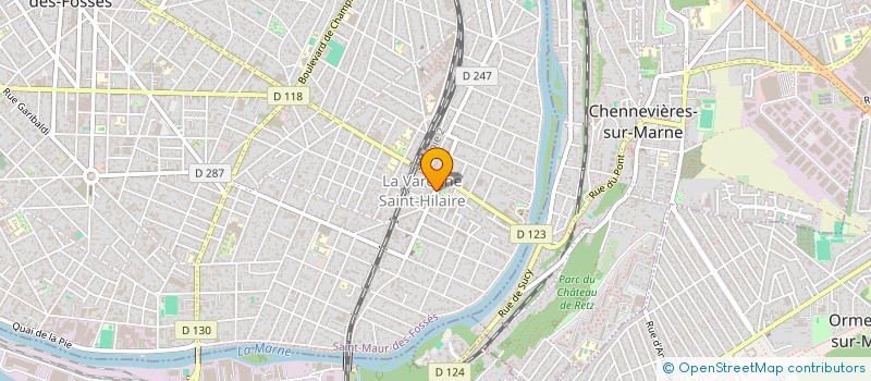 localisation de l'entreprise SYND.COPR. COOPERATIF 7 RUE ST  HILAIRE à SAINT-MAUR-DES-FOSSES