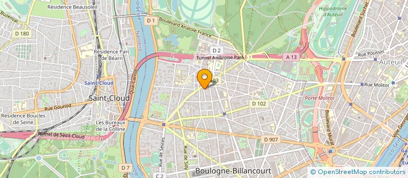 localisation de l'entreprise SYND COPR CRONNE GENEV à BOULOGNE-BILLANCOURT