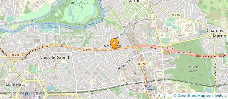 localisation de l'entreprise SYND COPR DE 152 AV EMILE COSSONNEAU  NOISY-LE-GRAND