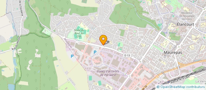 localisation de l'entreprise SYND.COPR. DE LA CITE DU CENTRE 78 MAURE  MAUREPAS