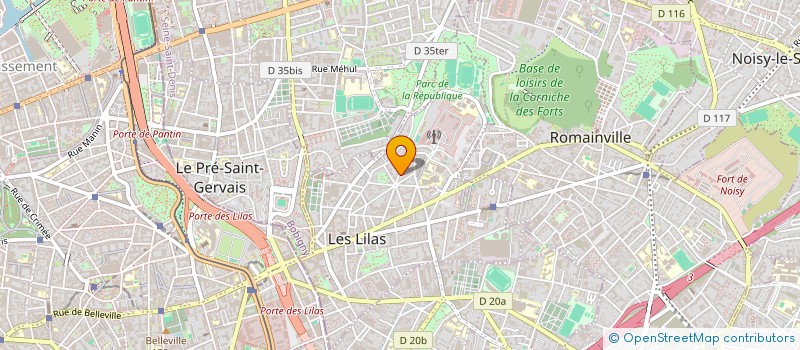 localisation de l'entreprise SYND.COPR. DE LA RES DES HORTENSI à LES LILAS