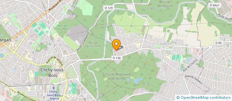 localisation de l'entreprise SYND.COPR. DE LA RES LA RENARDIERE 93 CO  COUBRON