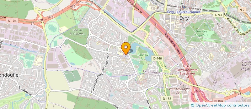 localisation de l'entreprise SYND COPR DE LA RES LES BORDS DU LAC 2 9  EVRY-COURCOURONNES