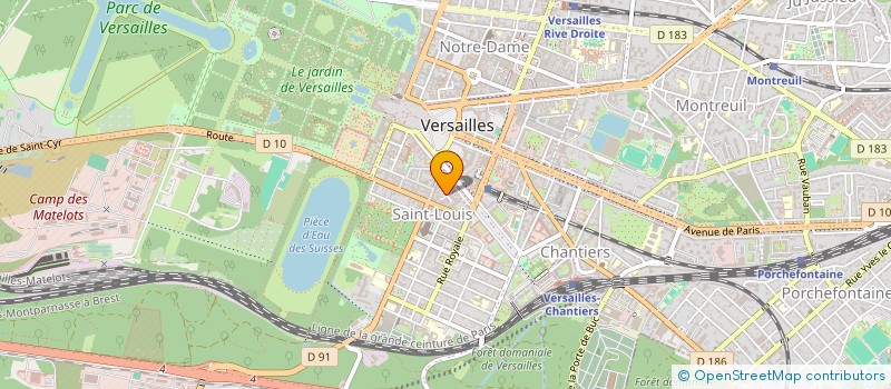 localisation de l'entreprise SYND COPR DE LA RES LES CHEVAUX LEGERS 7 à VERSAILLES