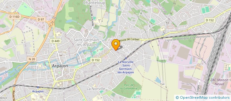 localisation de l'entreprise SYND.COPR. DE LA RESIDENCE DES ACACIAS à SAINT-GERMAIN-LES-ARPAJON
