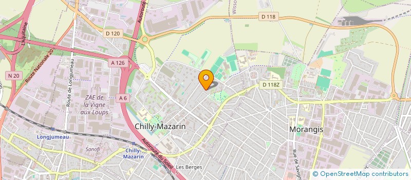 localisation de l'entreprise SYND.COPR. DE LA RESIDENCE DES  AULNES 9  CHILLY-MAZARIN