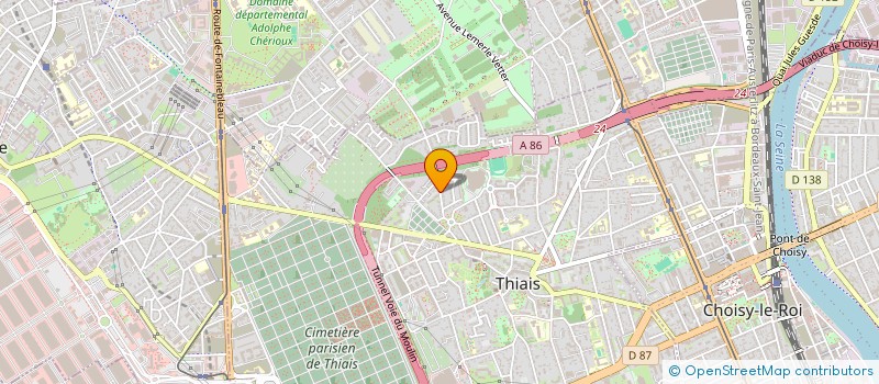 localisation de l'entreprise SYND COPR DE LA RESIDENCE DES SAULES 1 à THIAIS