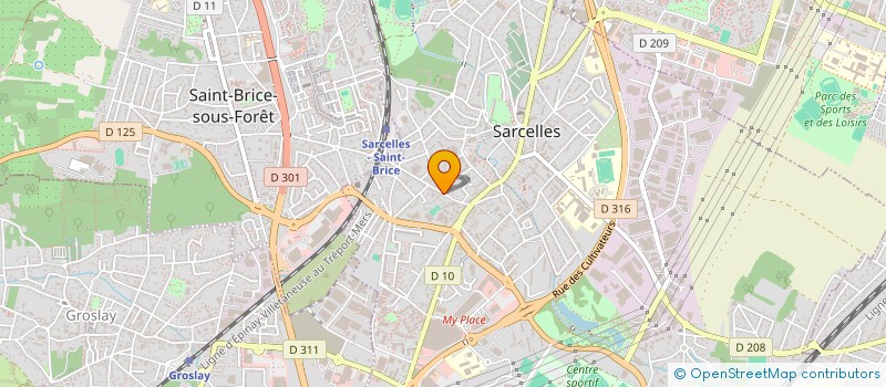 localisation de l'entreprise SYND.COPR. DE LA RESIDENCE      TAILLEPI  SARCELLES