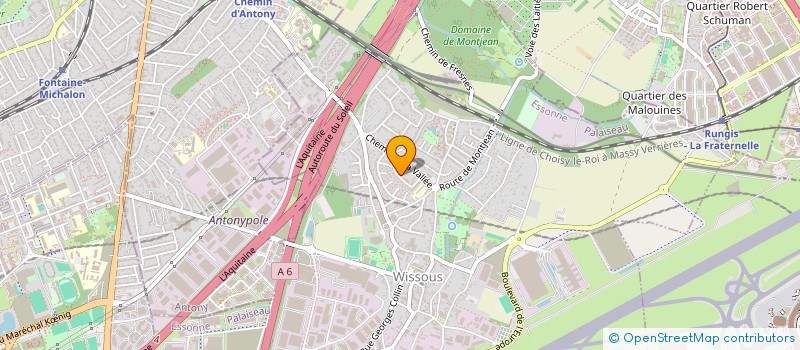 localisation de l'entreprise SYND.COPR. DE LA RUE DES ECOLES 91 WISSO  WISSOUS