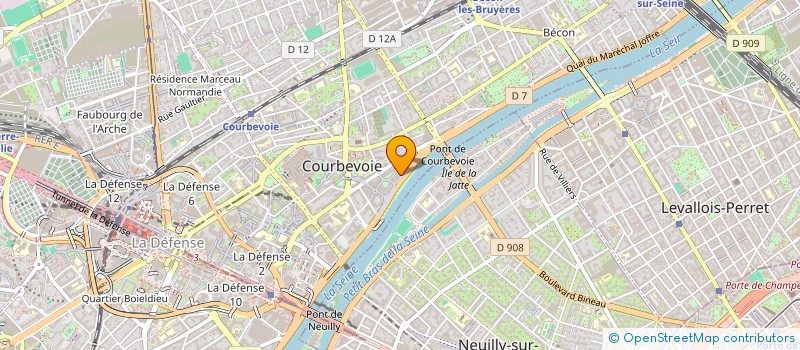 localisation de l'entreprise SYND COPR DE LA VIGIE 17 PRO PAUL DOUMER à COURBEVOIE