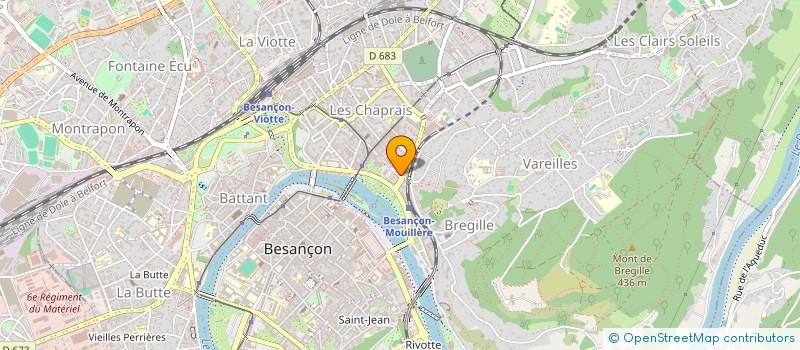 localisation de l'entreprise SYND. COPR. DOCKS MOUILLERE  BESANCON