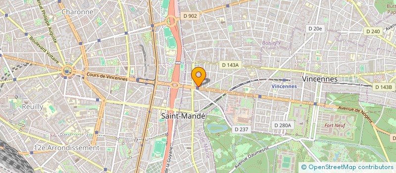 localisation de l'entreprise SYND.COPR. DU 1 0AV QUIHOU 94 ST MANDE R à SAINT-MANDE