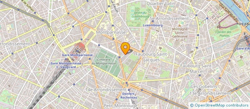 localisation de l'entreprise SYND.COPR. DU 1-20 PASS. D'ENFER 75014 P  PARIS