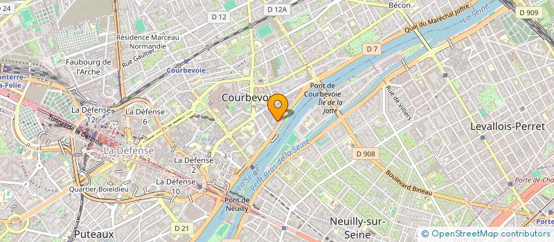 localisation de l'entreprise SYND.COPR. DU 1-3 RUE MOLIERE COURBEVO à COURBEVOIE