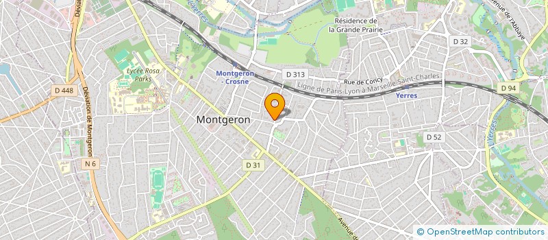 localisation de l'entreprise SYND.COPR. DU 1 A 3 RUE CHARLES DEGUY à MONTGERON
