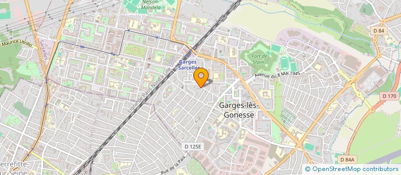 localisation de l'entreprise SYND.COPR. DU 1 A 7 ALLEE T GAUTIER 2 A  GARGES-LES-GONESSE