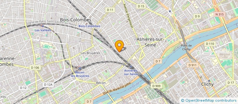 localisation de l'entreprise SYND.COPR. DU 1 A 9 VILLA       DAVOUST  ASNIERES-SUR-SEINE