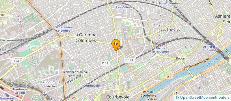 localisation de l'entreprise SYND.COPR. DU 1 AU 17 RUE PIERRE BROSSOL à COURBEVOIE