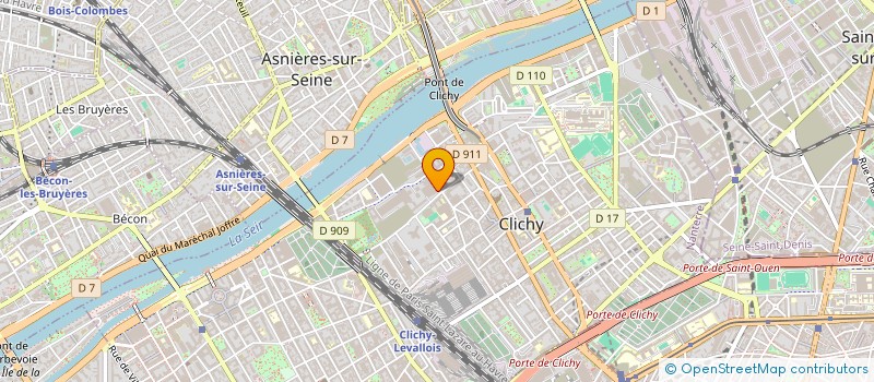 localisation de l'entreprise SYND COPR DU 1 AU 5 RUE FOURNIER 92 CLIC à CLICHY