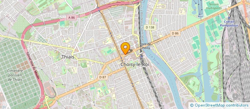 localisation de l'entreprise SYND COPR DU 1 BD OISE 95 CERGY à CHOISY-LE-ROI