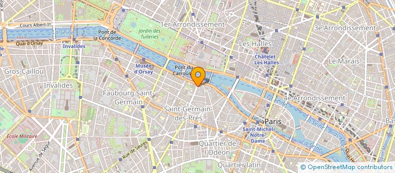 localisation de l'entreprise SYND.COPR. DU 1 ET 3 RUE BONAPARTE PARIS  PARIS