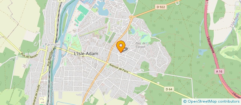 localisation de l'entreprise SYND.COPR. DU 1 PLACE DU TILLE  RUE GUIL  L'ISLE-ADAM