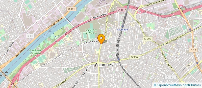 localisation de l'entreprise SYND.COPR. DU 1 R ALICE SERVIERE à COLOMBES