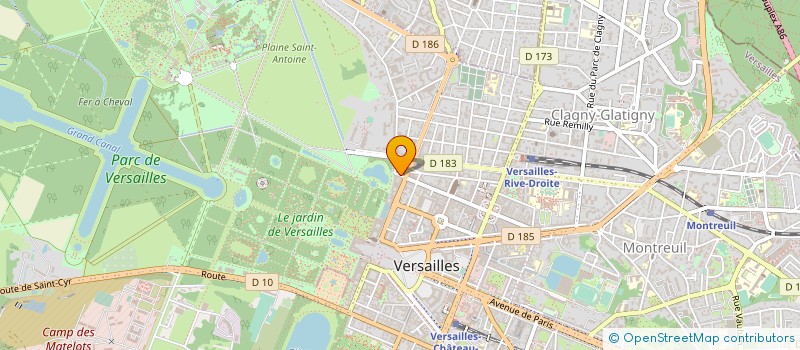 localisation de l'entreprise SYND.COPR. DU 1 RUE ASSEMBLEE   NATIONAL à VERSAILLES
