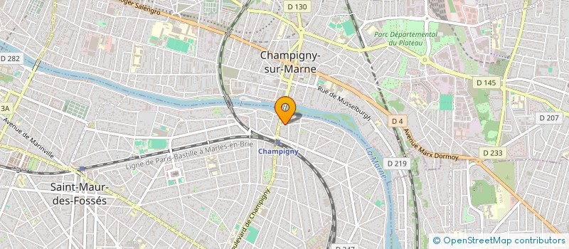 localisation de l'entreprise SYND.COPR. DU 1 RUE BOILEAU à SAINT-MAUR-DES-FOSSES