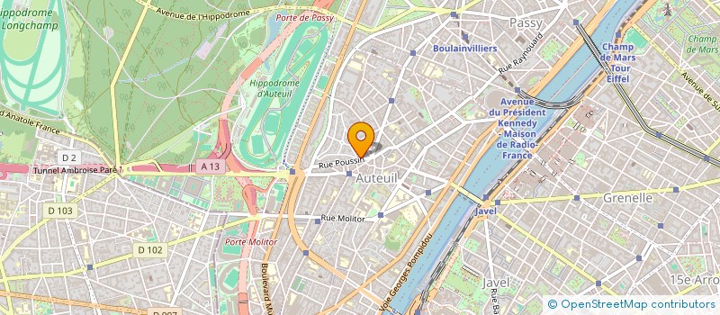 localisation de l'entreprise SYND.COPR. DU 1 RUE BOSIO 75016 PARIS RE  PARIS