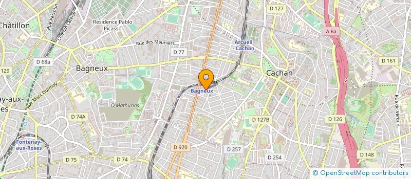 localisation de l'entreprise SYND.COPR. DU 1 RUE DE REIMS à CACHAN