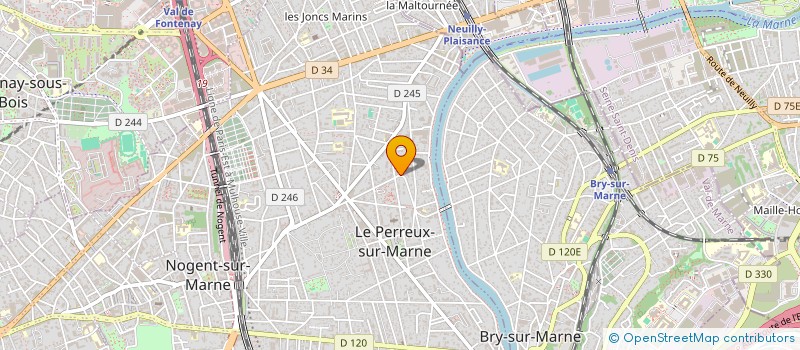 localisation de l'entreprise SYND COPR DU 1 RUE DU BAC  LE PERREUX-SUR-MARNE