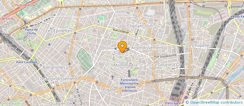 localisation de l'entreprise SYND.COPR. DU 1 RUE GASTON COUTE 75018 PARIS  PARIS