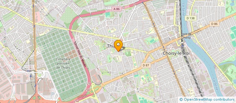 localisation de l'entreprise SYND.COPR. DU 1 RUE JEAN JUPILLAT à THIAIS